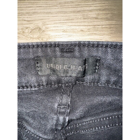 Uniqlo Jeans Womens Size 8 Black Skinny Tapered Stretch Jeans - Picture 4 of 9